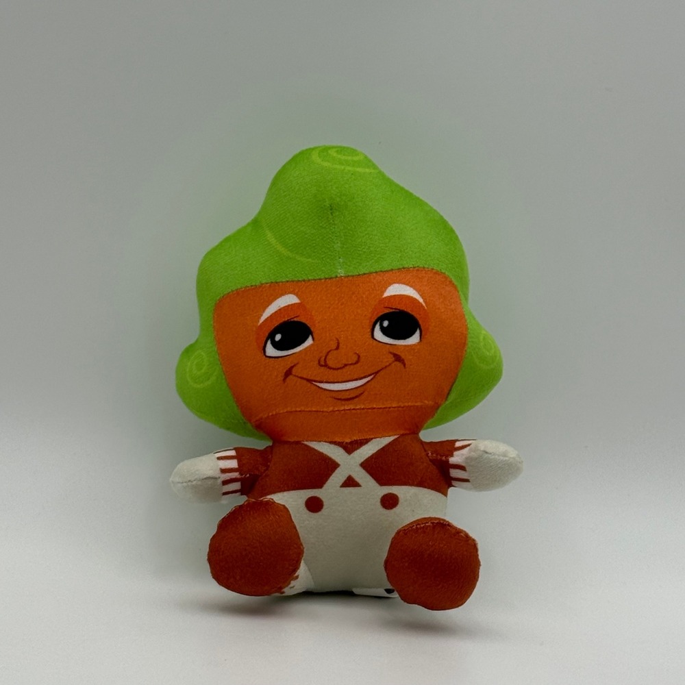 Willy Wonka Chocolate Factory Oompa Loompa Plush 7 Inch Stuffed Toy Green Hair